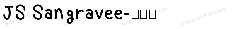 JS Sangravee字体转换